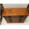 Image 2 : Wooden 3-Drawer Dresser w/ Carved Pulls 40" x 17" x 32"H