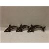 Image 2 : Wooden 3-Fish Wall Hanging 34"L
