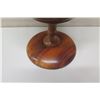Image 3 : Large Footed Wooden Umeke Bowl with Lid (broken, needs repair)