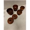 Image 2 : Qty 4 Turned Koa Wood Umeke Bowls w/ Some Lids, Misc Sizes