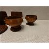 Image 3 : Qty 4 Turned Koa Wood Umeke Bowls w/ Some Lids, Misc Sizes