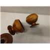 Image 8 : Qty 4 Turned Koa Wood Umeke Bowls w/ Some Lids, Misc Sizes