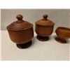 Image 2 : Qty 5 Turned Koa Wood Umeke Bowls w/ Some Lids, Misc Sizes