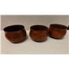 Image 1 : Qty 3 Turned Koa Wood Bowls, Misc Sizes