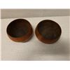 Image 2 : Qty 2 Turned Koa Wood Bowls 4.5" Dia, 3"H