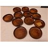 Image 1 : Qty 12 Turned Koa Wood Bowls 4" Dia, 1"H