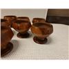 Image 2 : Qty 9 Turned Koa Wood Bowls, Misc Sizes