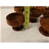 Image 8 : Qty 9 Turned Koa Wood Bowls, Misc Sizes