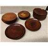 Image 1 : Grouping of Turned Koa Wood Plates, Misc Sizes