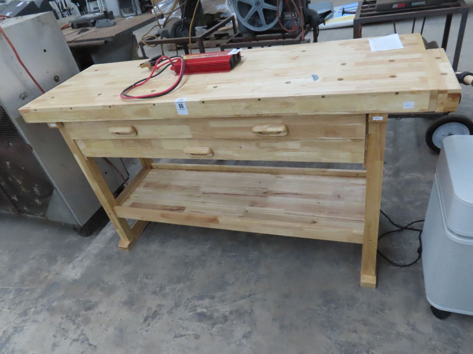 Butcher Block Style 3 Drawer Work Bench