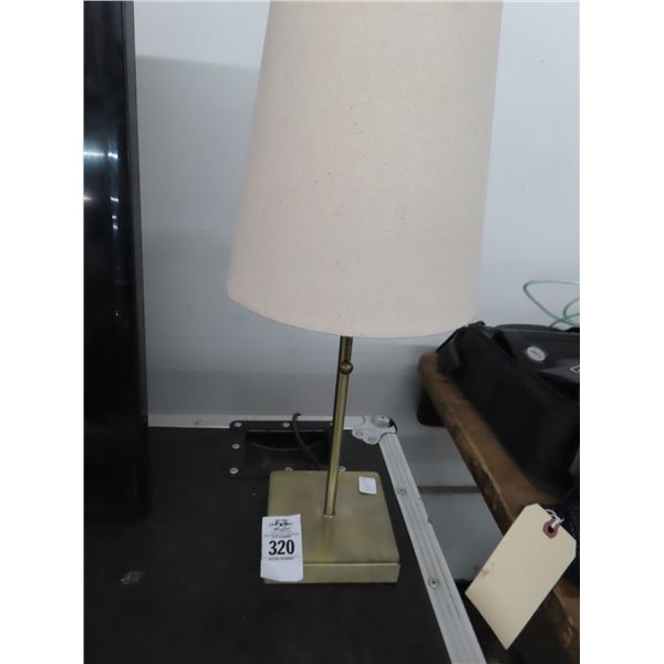 Small Brushed Metal Desk Lamp