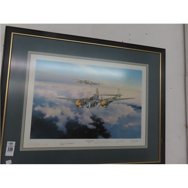 Aviation Wall Art Lighting Strike by Robert Taylor - Signed By The Pilot