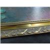 Image 2 : Framed Wall Art Water Lilies by Claude Mona Woman w/Umbrella