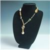 Image 1 : Connie Bates Gold Toned Chain Necklace with Stone and Shell Accents