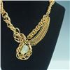 Image 2 : Connie Bates Gold-Toned Multi-Strand Necklace with Caged Pendant