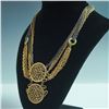 Image 2 : Connie Bates Mixed Metal Statement Necklace with Filigree Medallions