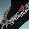 Image 4 : Connie Bates Multi-Chain Choker with Gemstone Accents