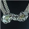 Image 6 : Connie Bates Multi-Strand Metal Necklace with Caged Gemstones