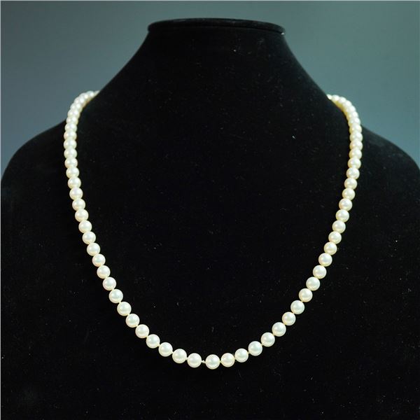 14K Gold and Cultured Pearl Strand Necklace