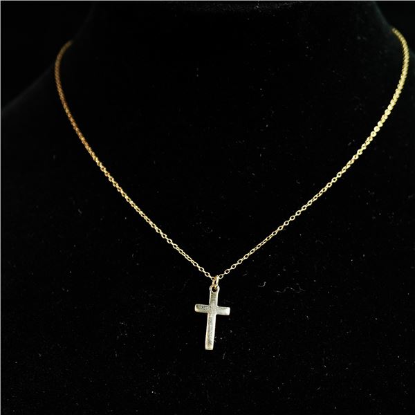 14K Gold Childâ€™s Cross Necklace