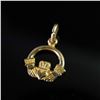 Image 1 : 14K Gold Claddagh Pendant