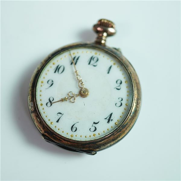 800 Coin Silver Antique Pocket Watch