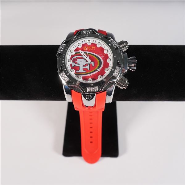 Invicta Men Quartz Wristwatch, NFL San Francisco 49ers