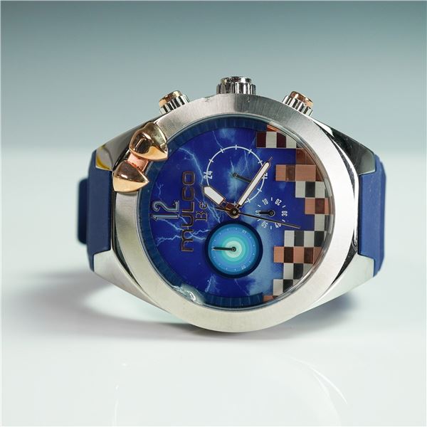 MULCO BE Confident Chronograph Watch, Blue Strap