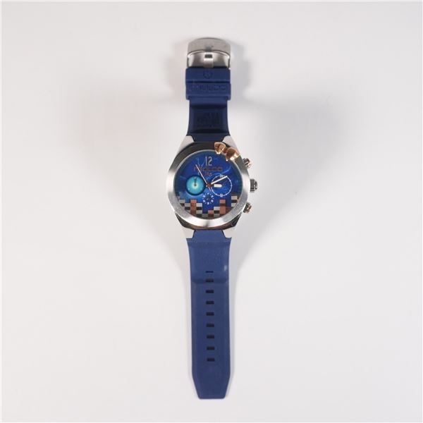 MULCO BE Confident Chronograph Watch, Blue Strap