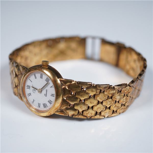 Veronese Italian 925 Gold-Plated Quartz Wristwatch