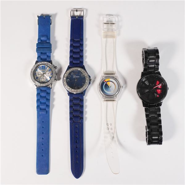 4pc Assorted Watches Vivani Geneva MMA Magnus