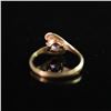 Image 3 : 10K Gold Ring with Pink Gemstone