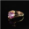 Image 4 : 10K Gold Ring with Pink Gemstone
