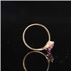 Image 5 : 10K Gold Ring with Pink Gemstone