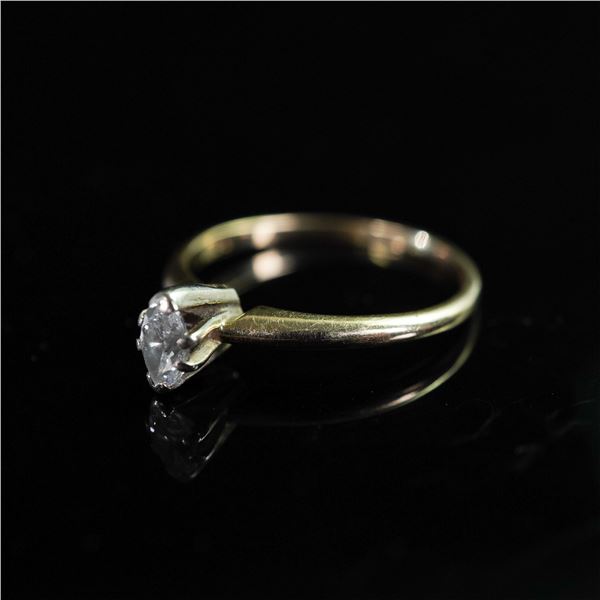 14K Gold Adore Diamond Solitaire Ring