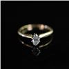 Image 2 : 14K Gold Adore Diamond Solitaire Ring