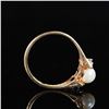 Image 5 : 14K Gold Pearl and Diamond Ring