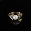 Image 7 : 14K Gold Pearl and Diamond Ring