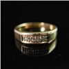 Image 1 : 14K Gold Ring with Channel Set Diamonds
