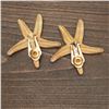 Image 2 : Pair of Gold-Tone Starfish Clip-On Earrings