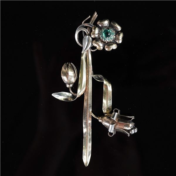 L.S. Co. Floral Brooch, 1/20 12K Gold Filled on Sterling