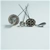 Image 2 : 4pc Silver and Rhinestones Hatpins