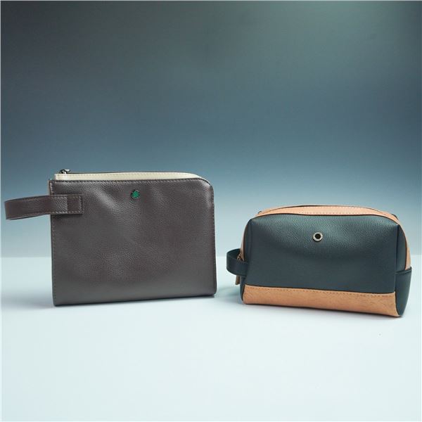 2pc Bvlgari Emirates First Class Toiletry Bags