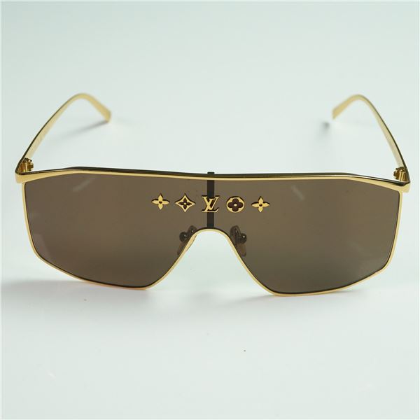 Louis Vuitton Cyclone Sunglasses Z1717U - Gold Monogram