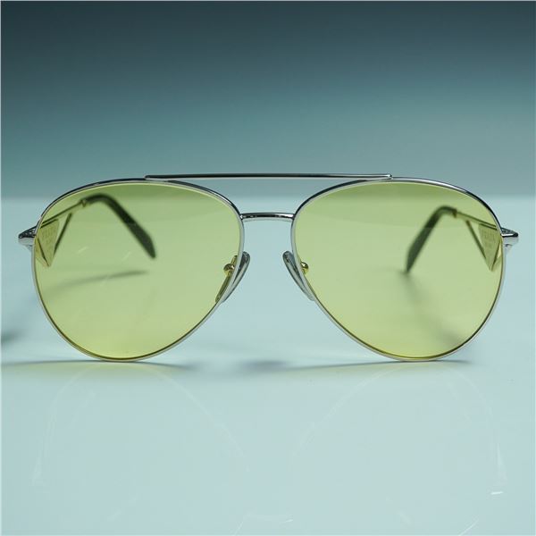 Prada Aviator Sunglasses with Yellow Lenses