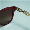 Image 4 : Versace Red Sunglasses with Gold Greca Temples
