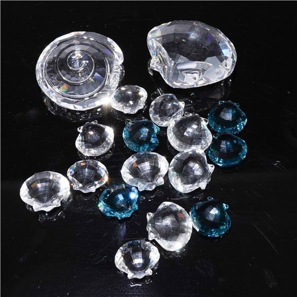 Swarovski Crystal Nautical Collection with Shells and Snail