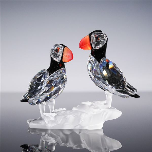 Swarovski Crystal Puffins Figurine