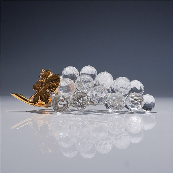 Swarovski Crystal Figurine, Grapes Gold European
