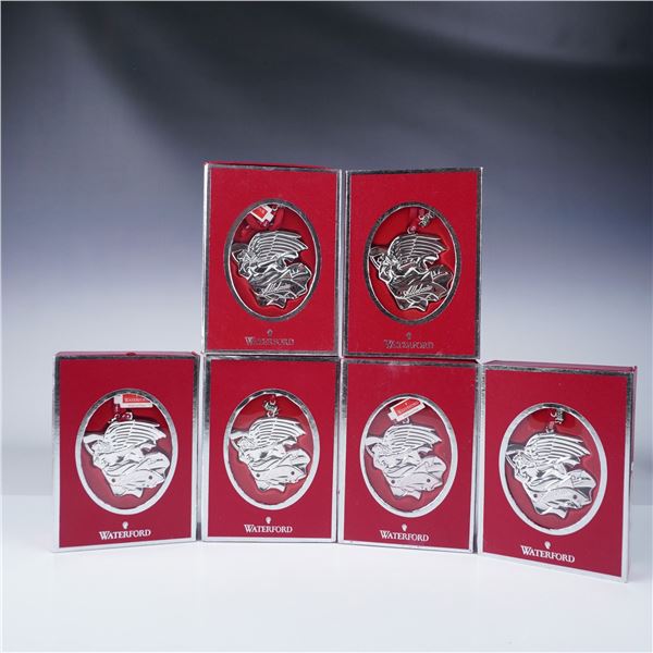 6pc Waterford 2012 Alleluia Nativity Angel Ornaments